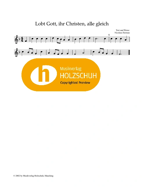 Lobt Gott, ihr Christen, alle gleich